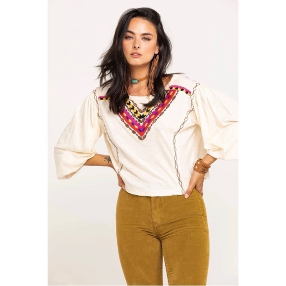 FREE PEOPLE • Hand Me Down Top - Picture 1 of 12